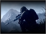 Battlefield 4, Żołnierz, Snajper, Góry