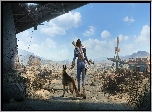 Gra, Fallout 4, Pies, Ochłap, Wędrująca, Postać