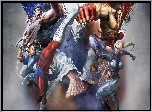Street Fighter X Tekken, Ryu, Chun-Li, Nina Williams, Kazuya Mishima